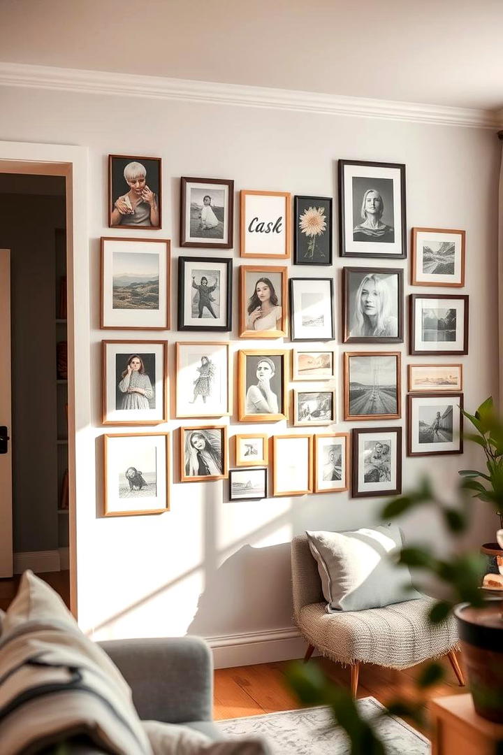 Creative Gallery Wall Display - 21 Blank Wall Ideas