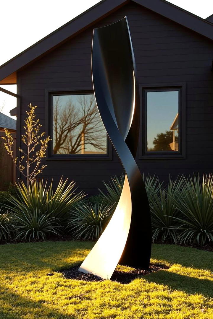 Creative Landscape Sculptures - 30 Dark Brown House With Black Trim