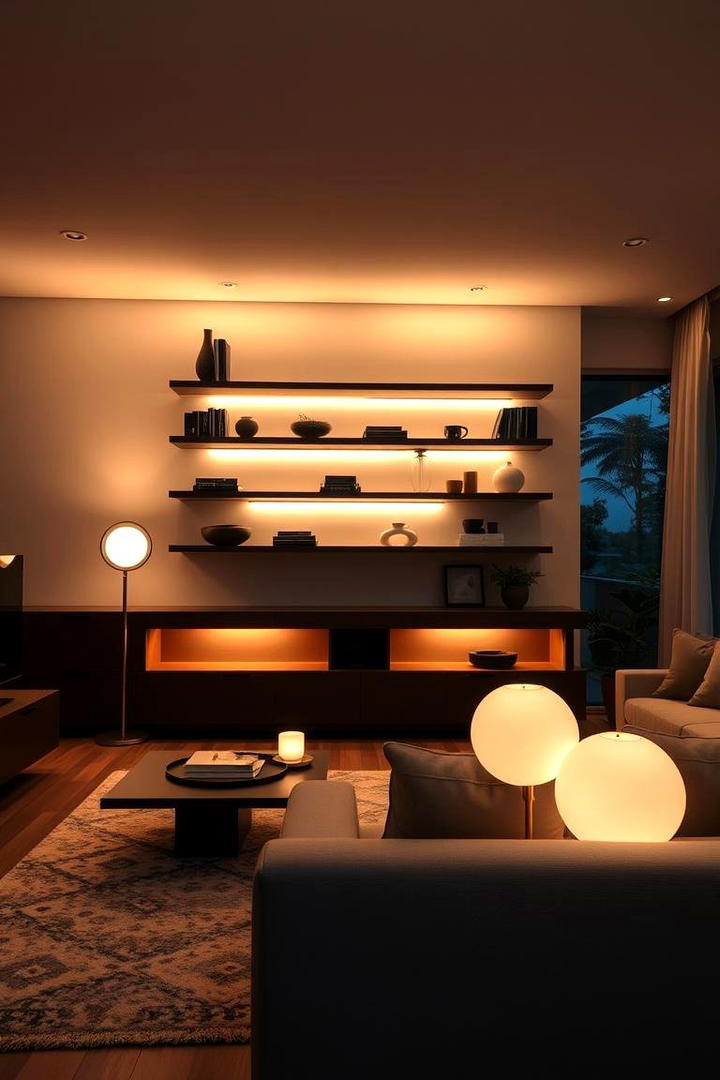 Creative Lighting Ambiance - 21 Living Room Design Ideas