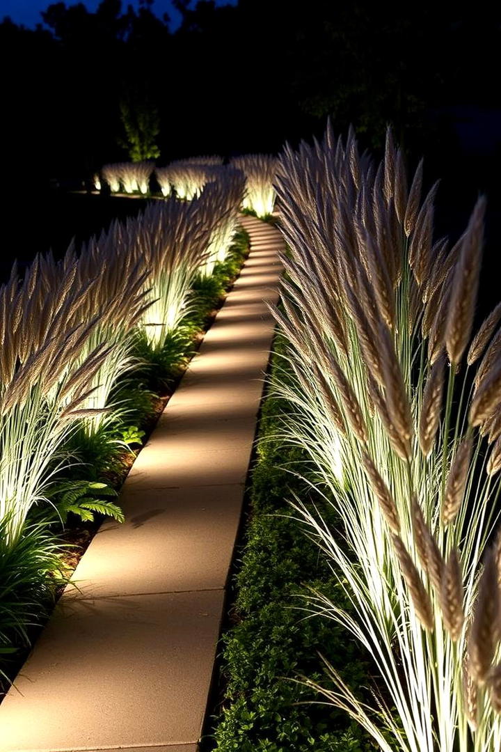 Creative Pampas Lighting Effects - 30 Pampas Grass Wedding Decor Ideas