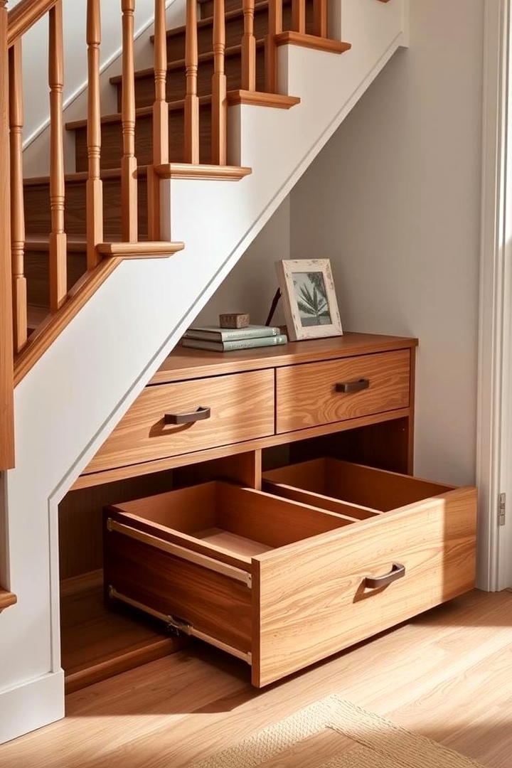 Creative Storage Landing - 30 Stair Landing Ideas