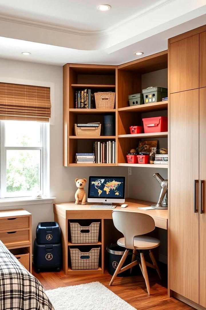 Creative Storage Solutions - 21 Boys Room Ideas