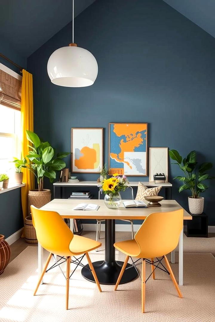 Creative Studio Inspiring Blue gray Workspaces - 21 Blue-gray Paint Colors