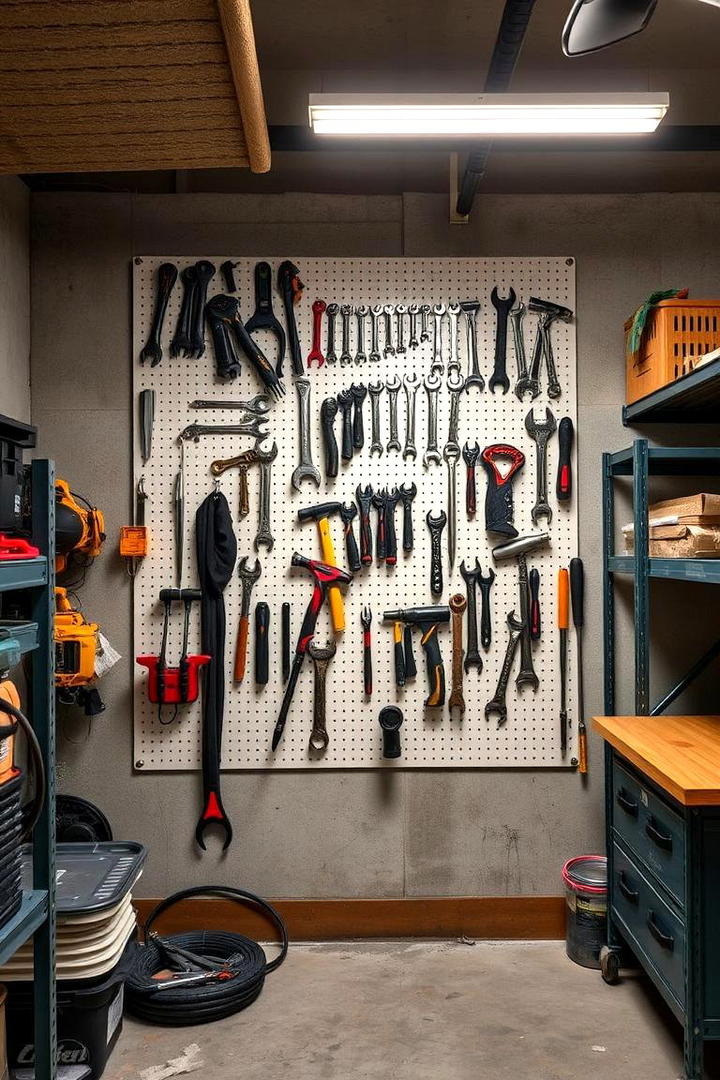 Creative Tool Organizer - 30 Pegboard Ideas