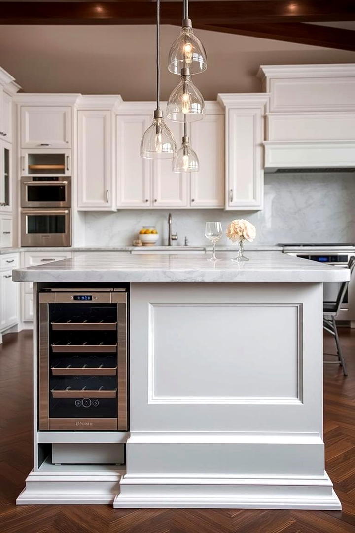 Creative White Kitchen Islands - 21 White Kitchen Ideas