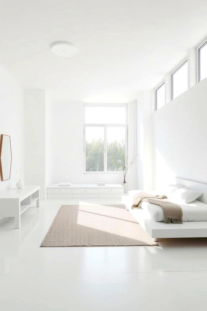 Crisp Minimalism - 21 White Bedroom Ideas