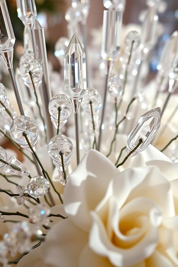 Crystal Elegance Arrangement - 30 Tall Wedding Centerpiece Ideas