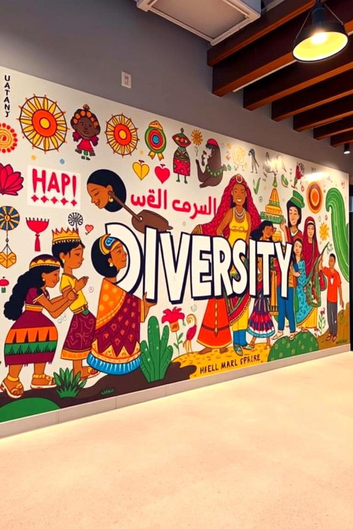 Cultural Diversity Mural - 21 School Mural Ideas