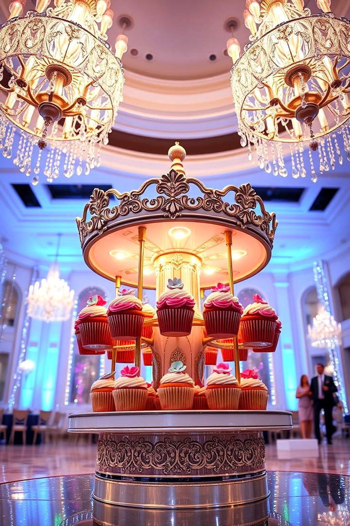 Cupcake Carousel - 21 Wedding Dessert Ideas