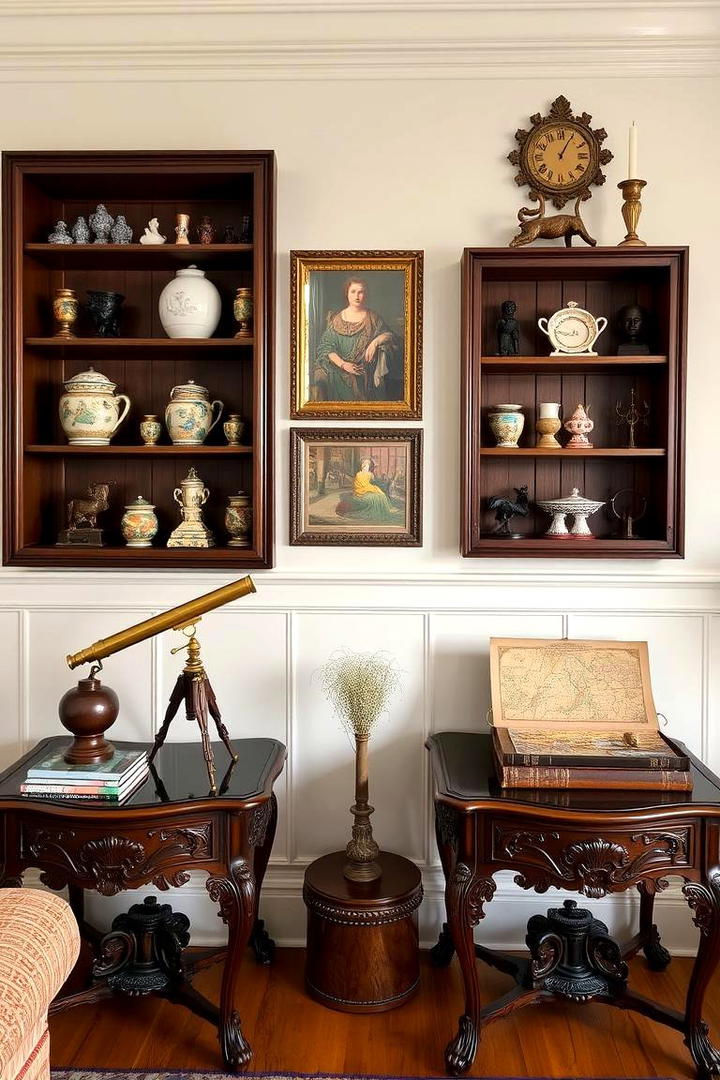 Curated Antique Accents - 30 Traditional Living Room Ideas