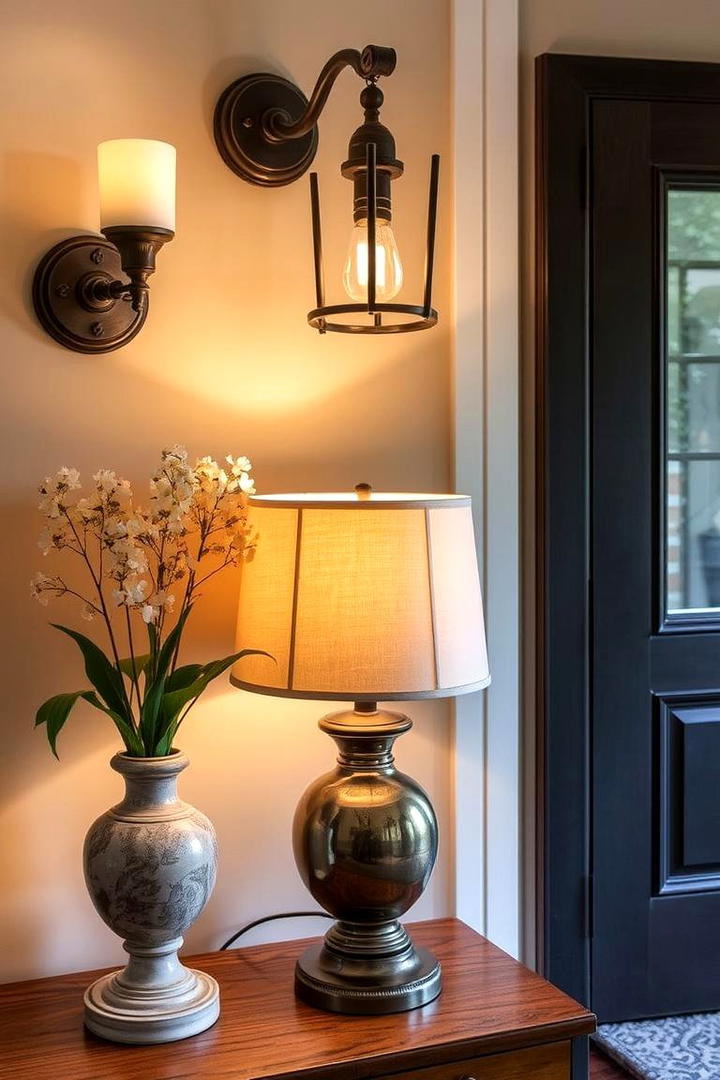 Curated Vintage Lamps - 21 Entryway Lighting Ideas