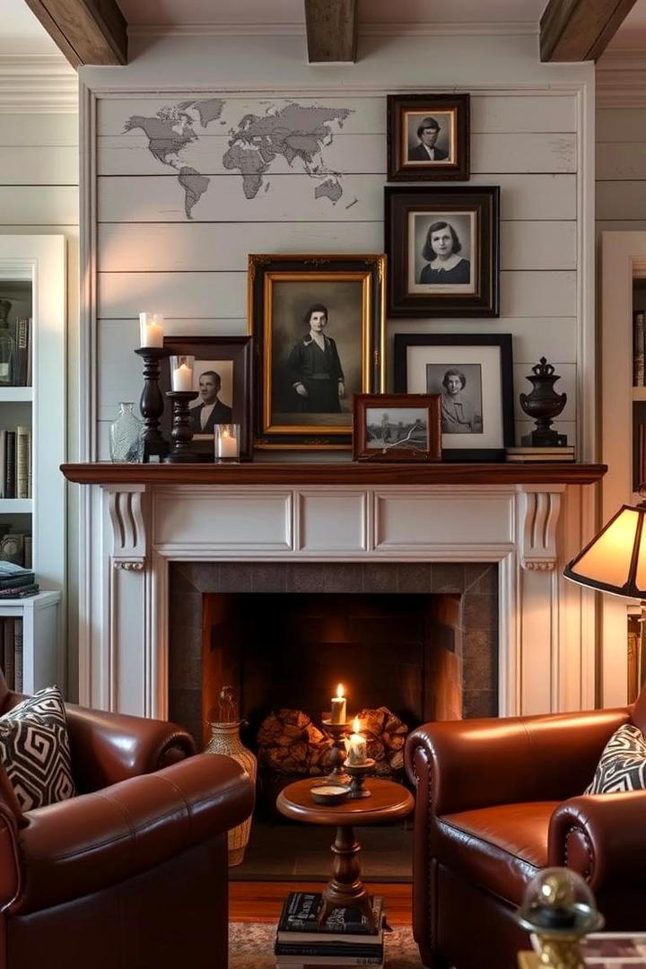 Curated Vintage Shiplap Charm - 21 Shiplap Fireplace Ideas