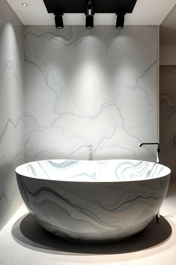 Curved Contemporary Tub - 30 Bathtub Ideas