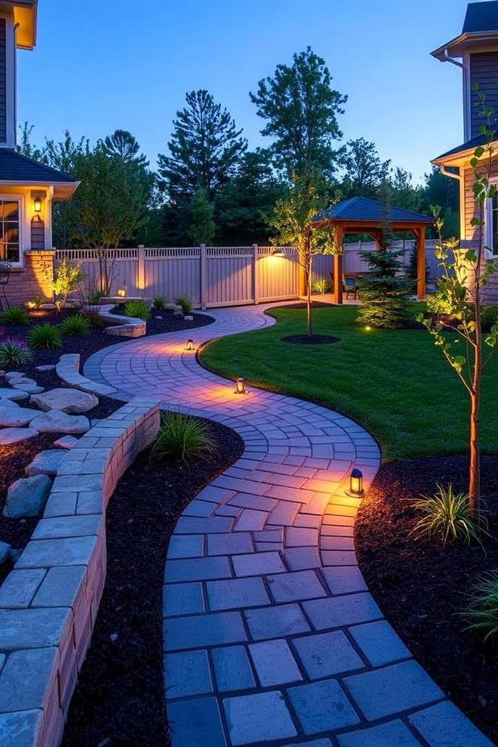 Curved Walkway Charm - 21 Hardscape Ideas