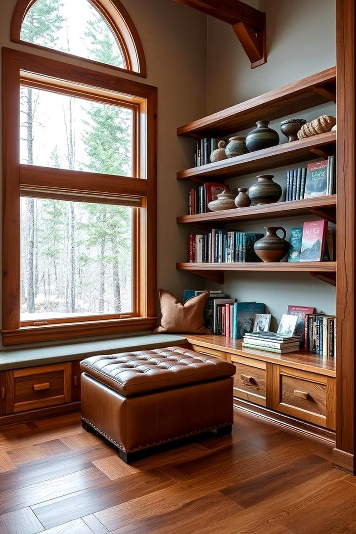 Custom Built In Shelving - 21 Lake House Decorating Ideas