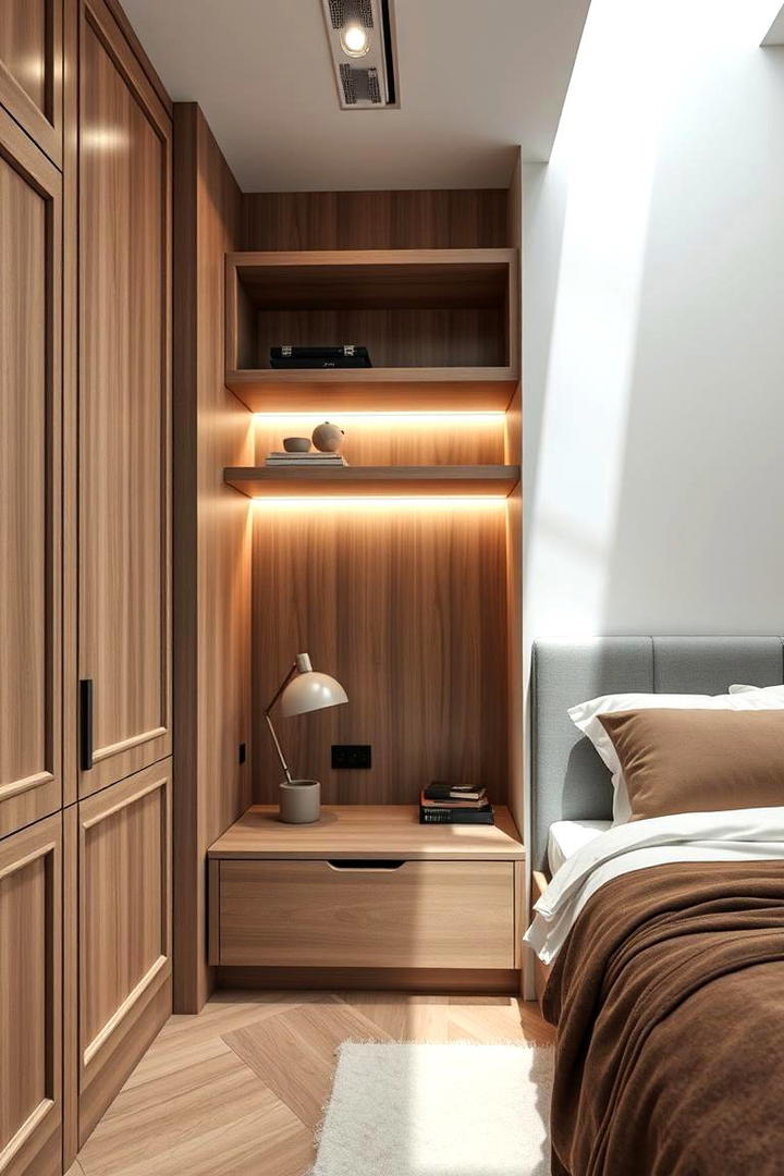 Custom Built In - 30 Nightstand Ideas