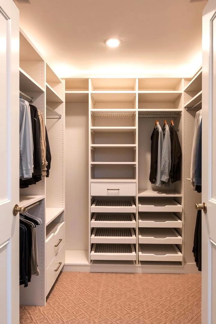 Custom Closet Systems - 21 Basement Storage Ideas