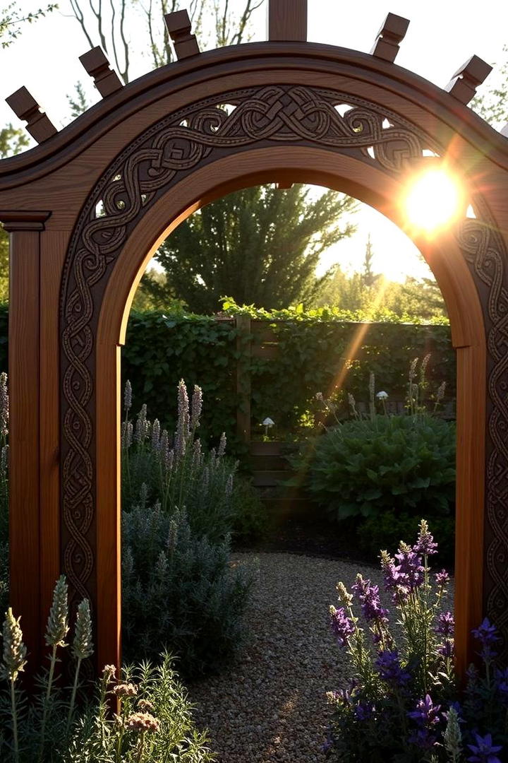 Custom Engraved Garden Arch - 30 Garden Arch Ideas