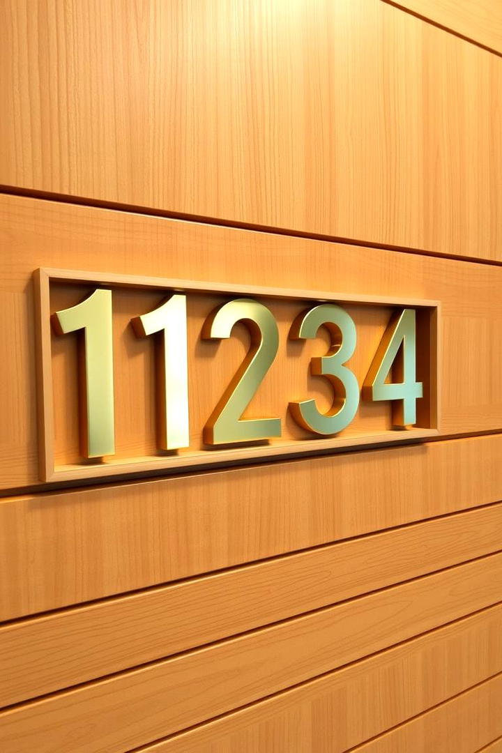 Custom Fit Number Signage - 21 House Number Ideas