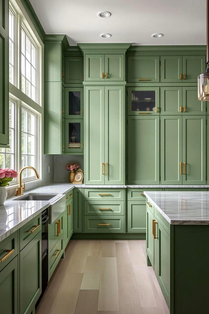 Custom Painted Cabinetry - 21 Floor to Ceiling Cabinets Ideas