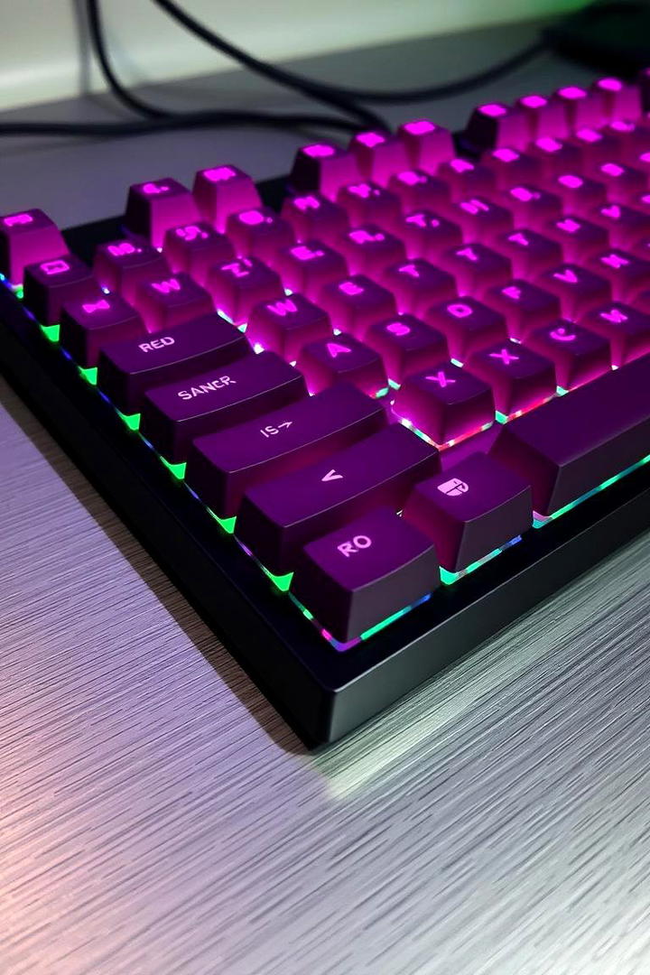 Custom Pink Mechanical Keyboard Setup - 30 Pink Gaming Setup Ideas