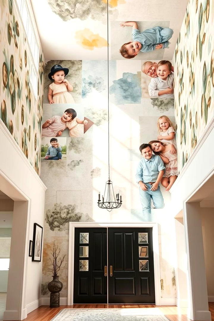 Custom Printed Wallpaper - 30 Photo Display Ideas