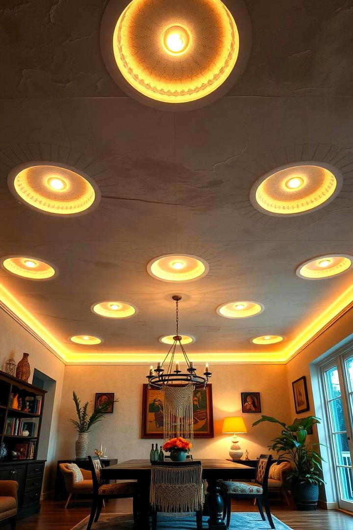 Custom Recessed Lighting - 30 Dining Room Ceiling Ideas