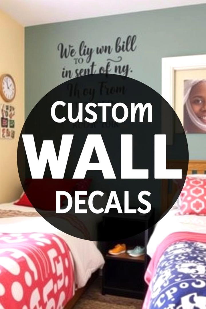 Custom Wall Decals - 21 Dorm Room Decorating Ideas