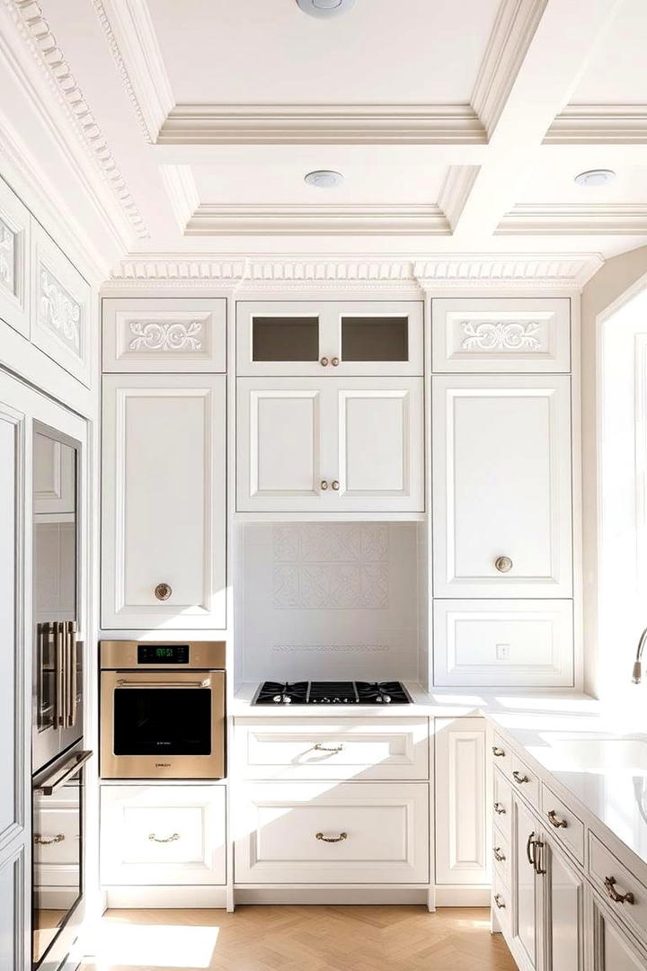 Custom White Detail Crafting - 21 White Kitchen Ideas