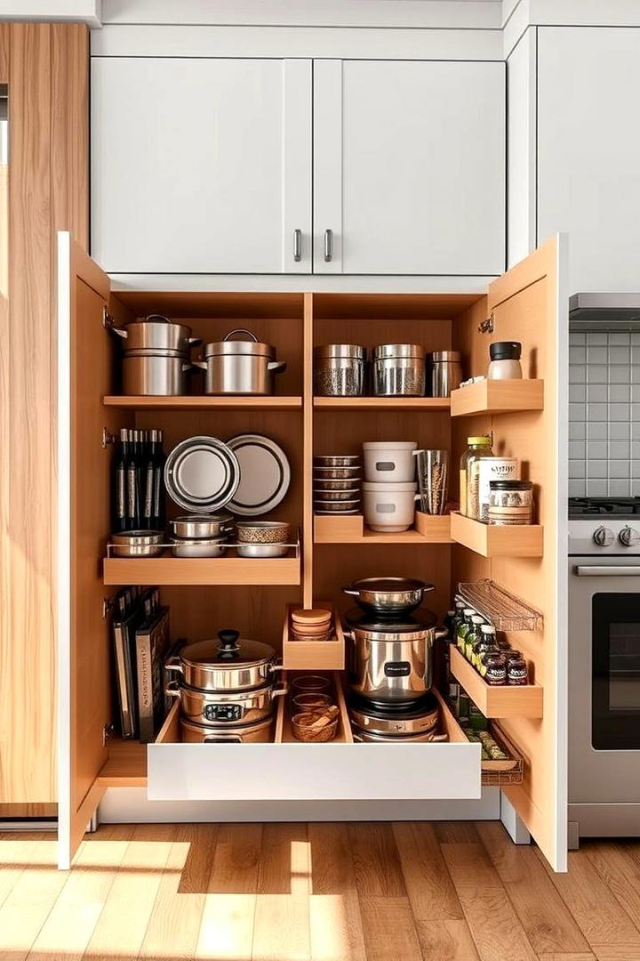 Customizable Cabinet Inserts - 21 Kitchen Cabinet Organization Ideas