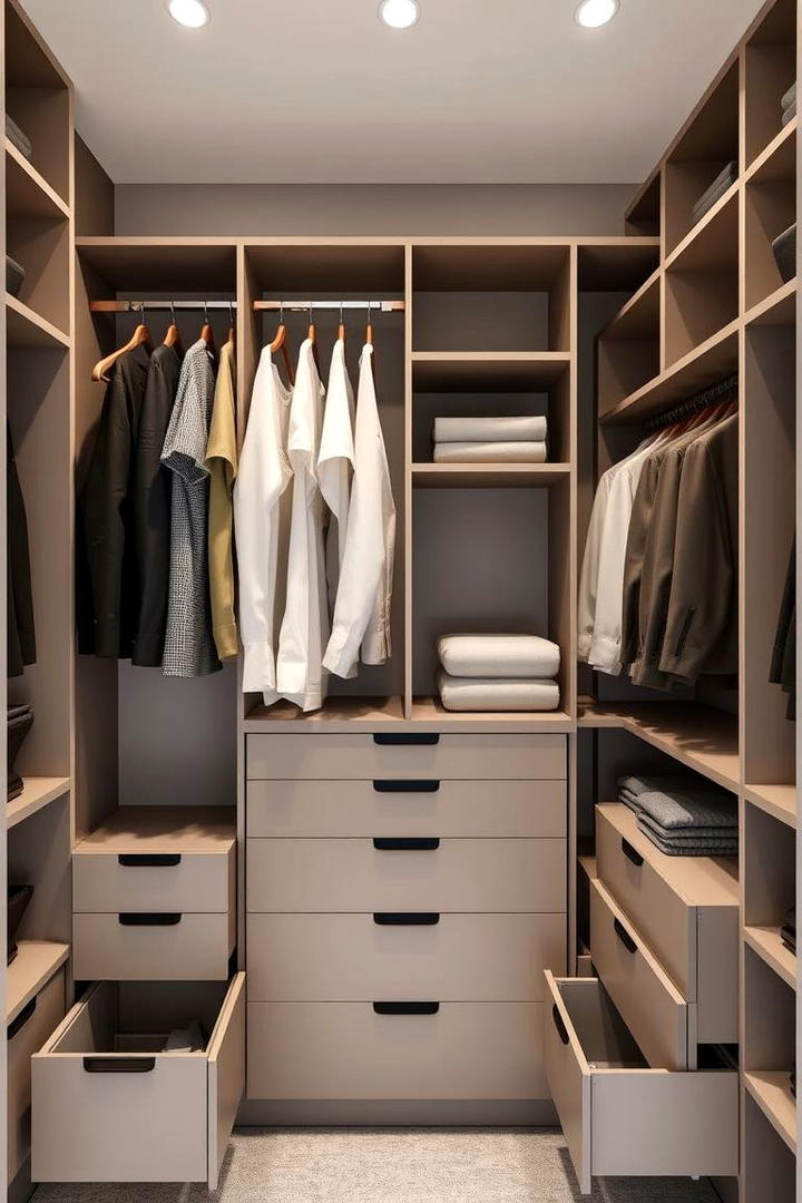 Customizable Closet Systems - 30 Dressing Room Ideas