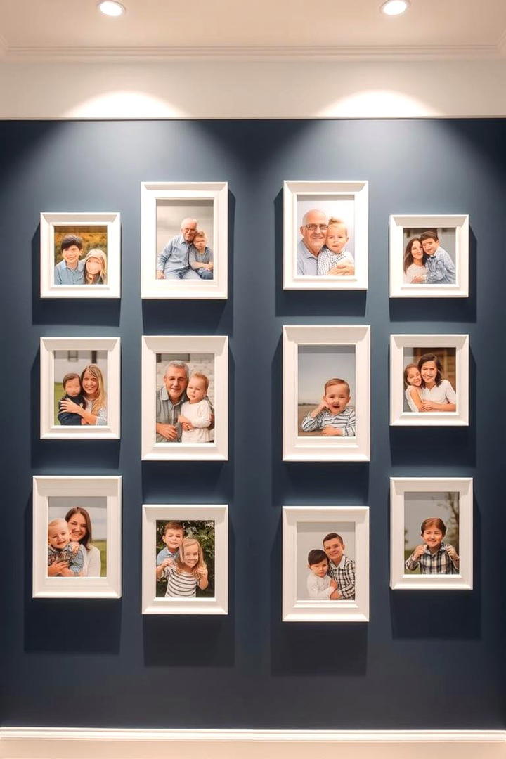 Customizable Grid Layout Display - 21 Photo Wall Ideas