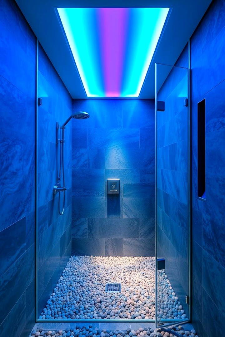 Customizable LED Lighting - 21 Small Shower Ideas