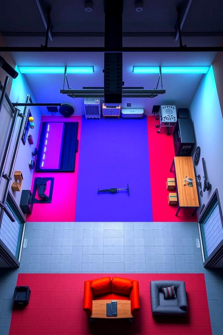 Customizable Lighting Zones - 30 Garage Lighting Ideas