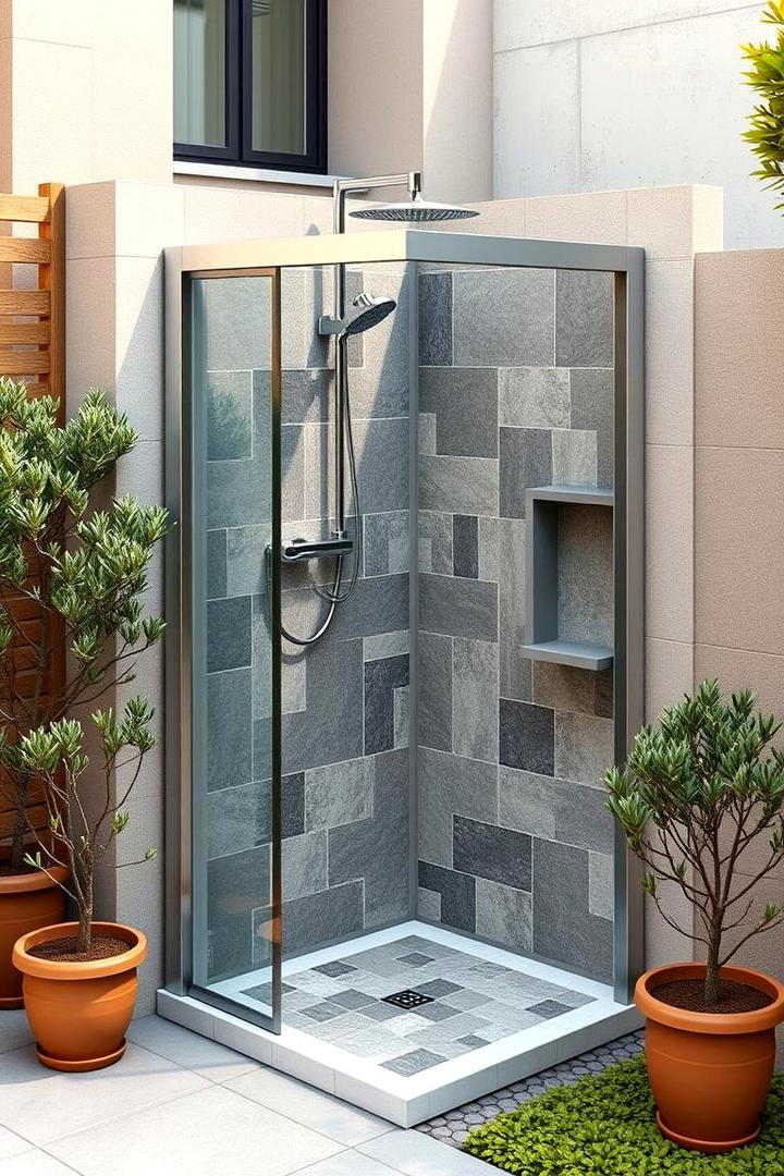 Customizable Modular Design - 21 Outdoor Shower Ideas