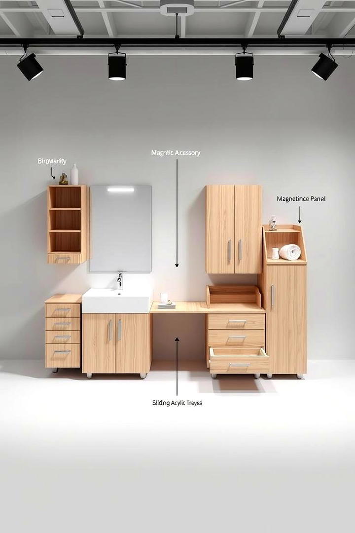 Customizable Modular Vanity - 30 Makeup Vanity Ideas