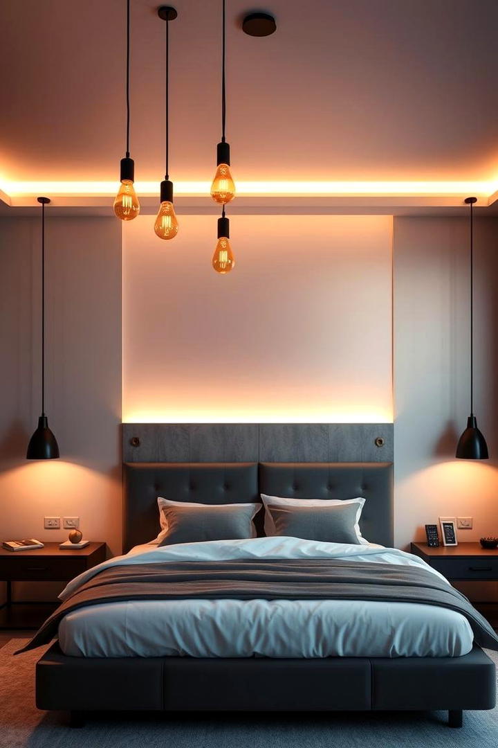 Customizable Mood Lighting - 30 Bedroom Ideas For Couples