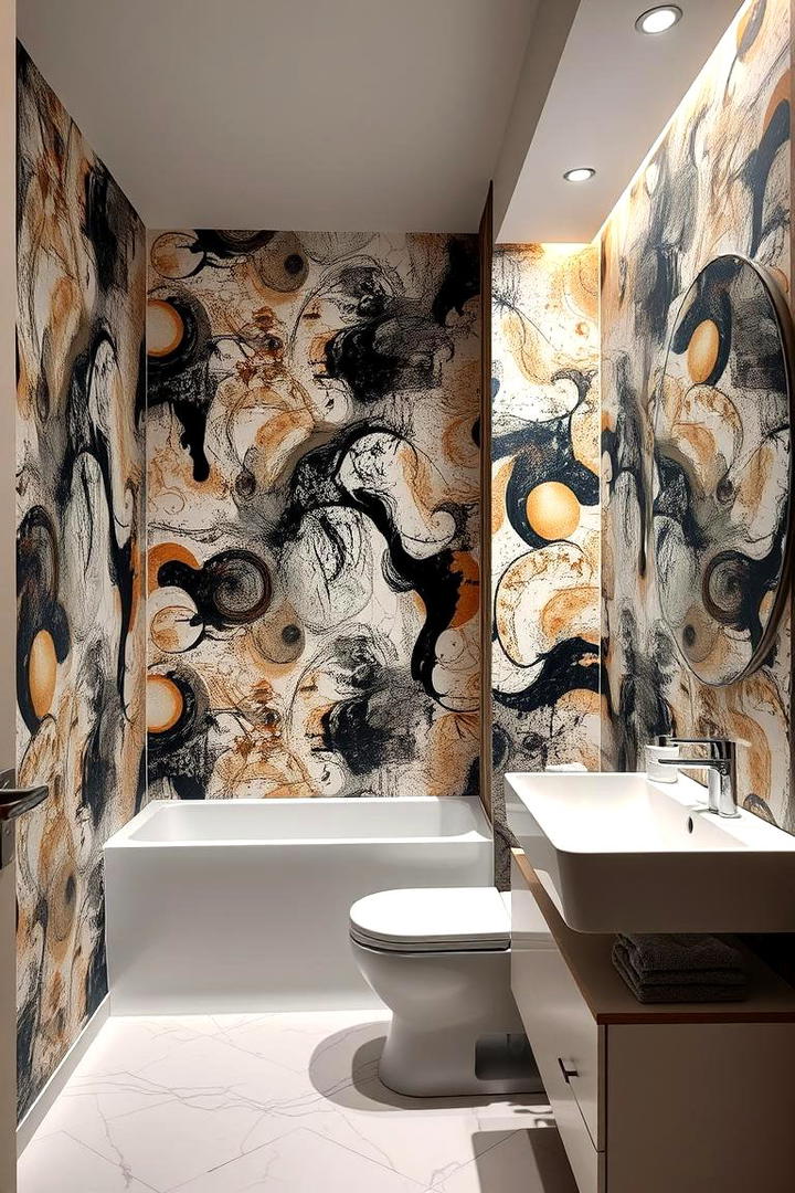 Customizable Personal Touch - 21 Bathroom Wallpaper Ideas