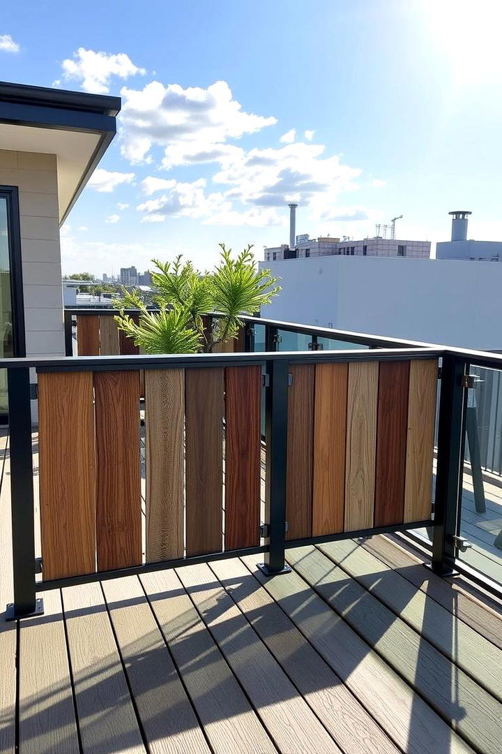 Customizable Railing with Modular Panels - 21 Deck Railing Ideas