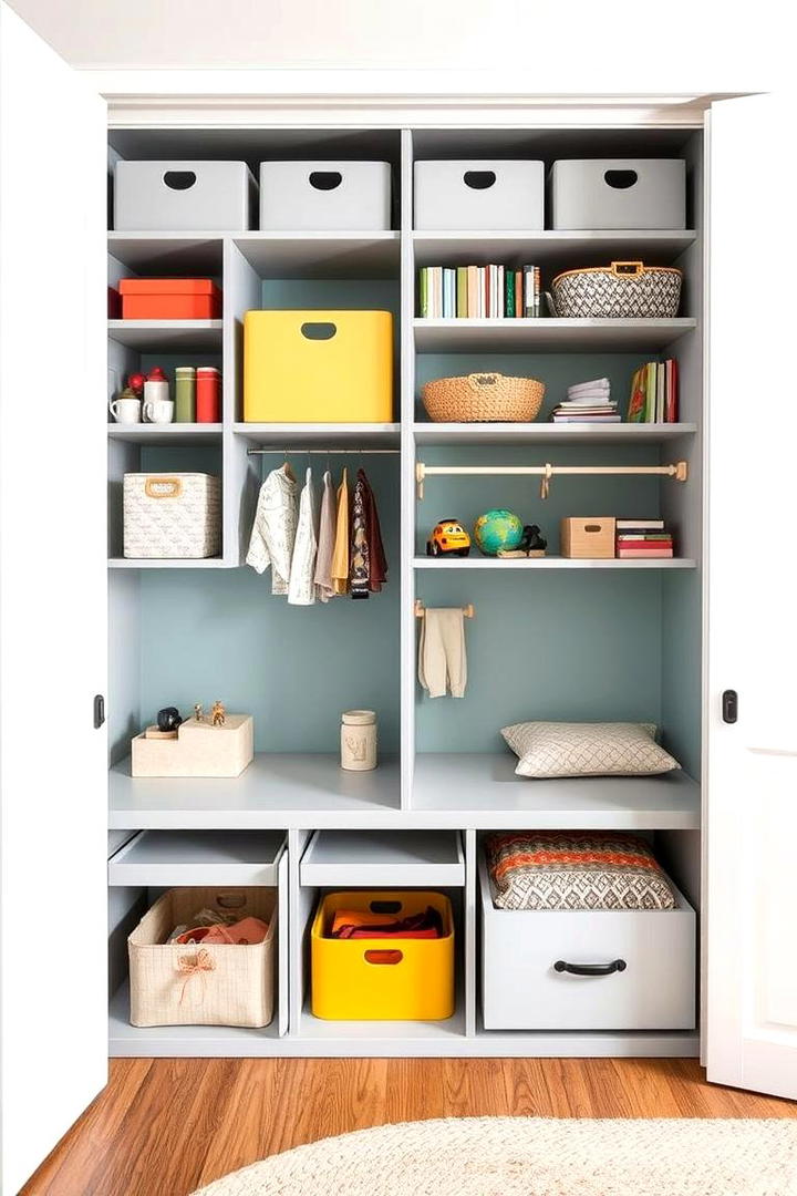 Customizable Storage Solutions - 21 Boy and Girl Shared Small Room Ideas