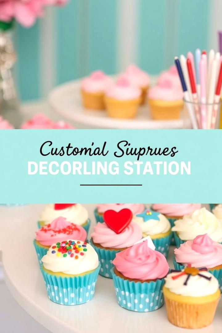 Customized Cupcake Decorating Station - 21 Bridal Shower Ideas