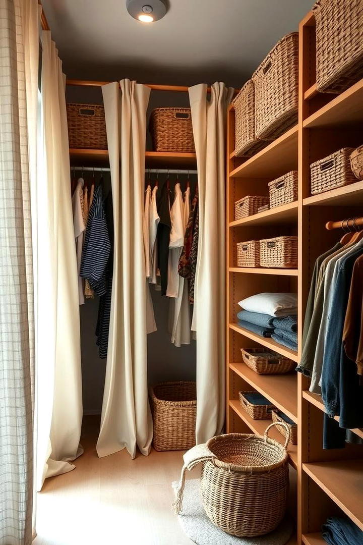 Customized Fabric Dividers - 21 Walk in Closet Ideas