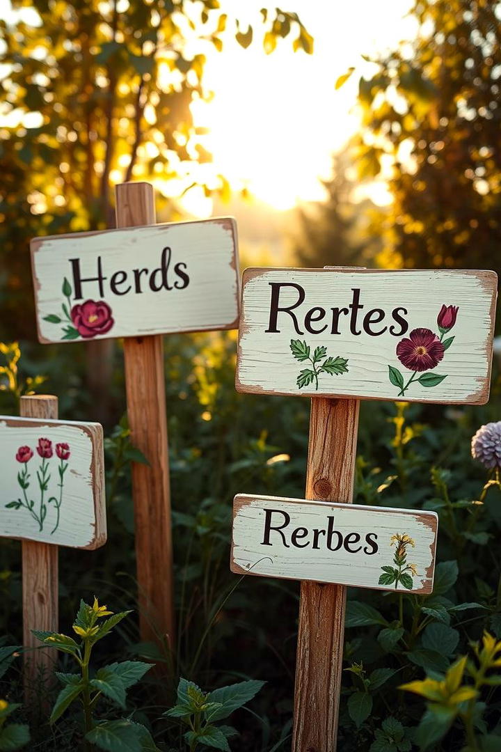 Customized Garden Signage - 21 Garden Decor Ideas