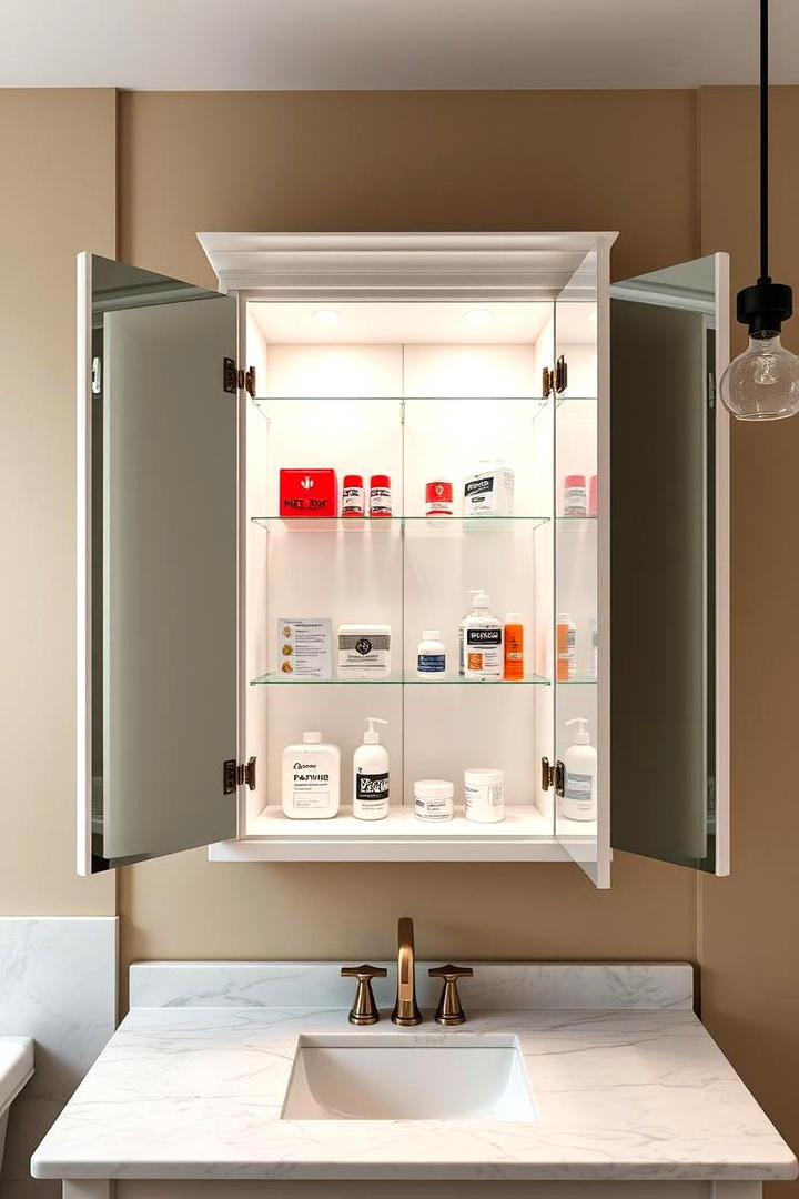 Customized Medicine Cabinets Discreet Storage - 21 Bathroom Organization Ideas