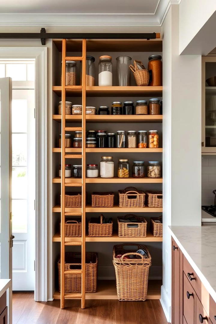 Customized Pantry Access - 30 Kitchens Without Upper Cabinets