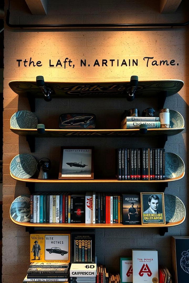 Customized Skateboard Shelves - 30 Hypebeast Room Decor Ideas