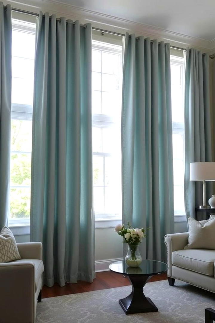 Customized Window Treatments - 30 Duck Egg Blue Bedroom Ideas