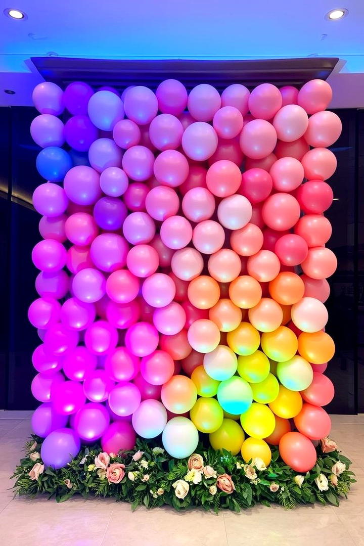 DIY Balloon Wall - 30 Birthday Decoration Ideas