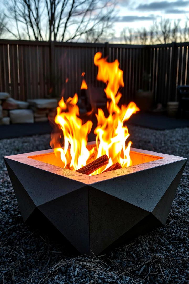 DIY Concrete Ember Pit - 30 Rustic Fire Pit Ideas