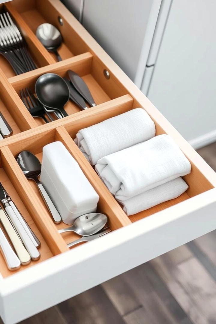 DIY Drawer Organization Systems - 21 Small Kitchen Ideas on a Budget